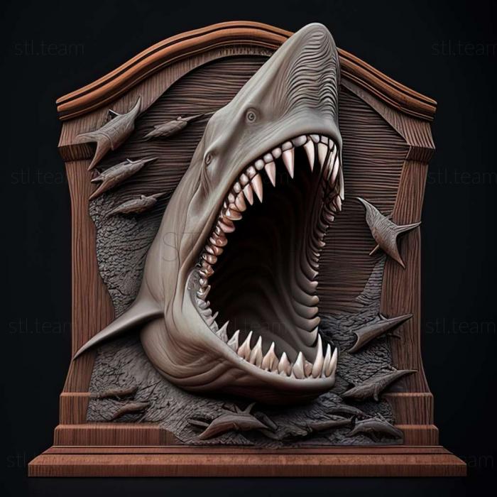3D model Great White shark Jaws (STL)